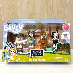 Bluey School Friends Action Figures, 4 Pack - NEW